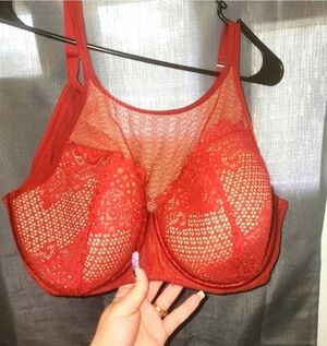 Like new cacique high neck lace bra 46D